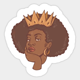 Black Queen P R t shirt Sticker